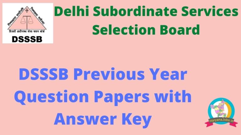 DSSSB Previous Year Question Papers [350+ PDF] with Answer Key Download ...