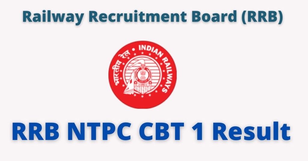 RRB NTPC Result 2022 CBT 1 CEN 01-2019