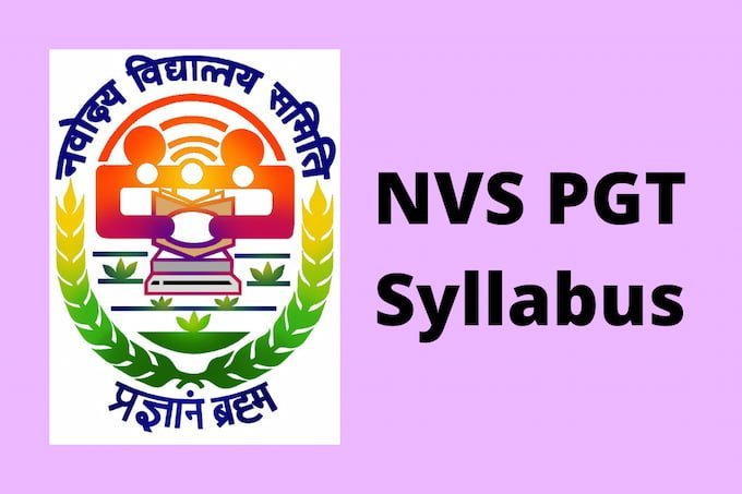 NVS PGT Syllabus