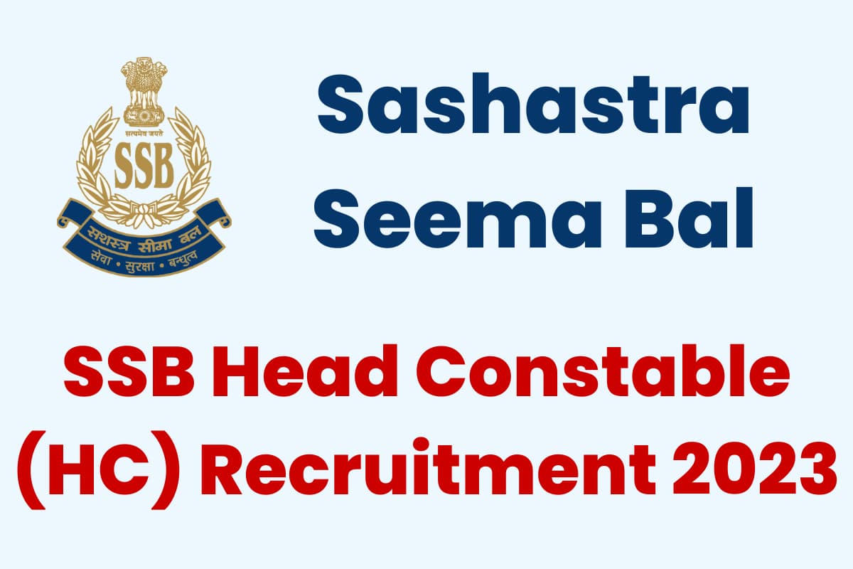 SSB SI Recruitment 2023 [111 Post] Notification Released, Apply Online -  Haryana Jobs