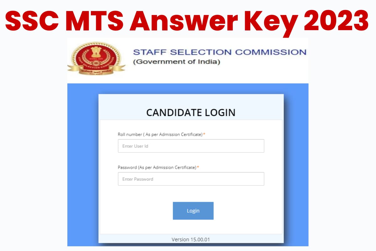 SSC MTS Answer Key 2023 and Question Paper PDF Download for Tier1 Exam