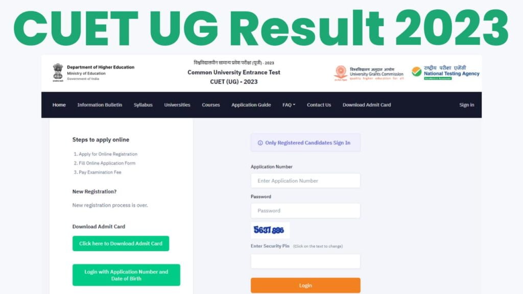 CUET UG Result 2023