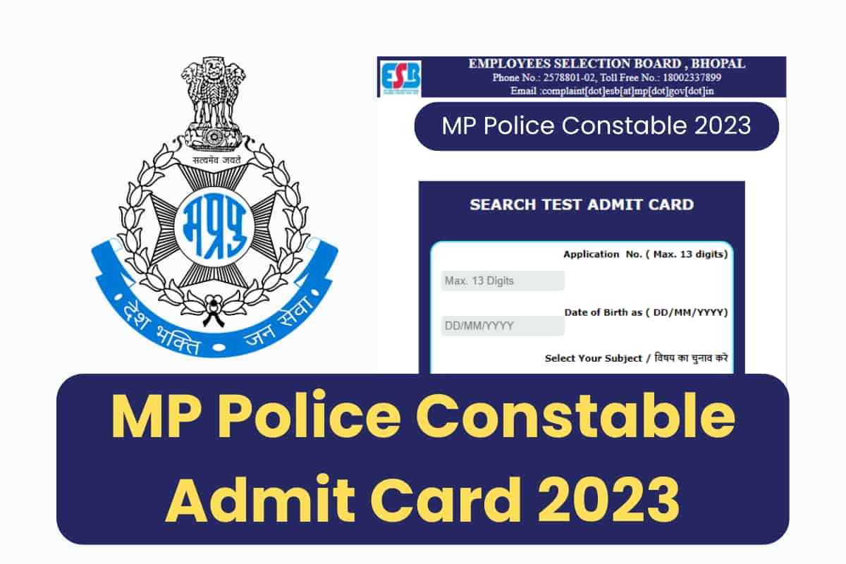 Mp Police Constable Admit Card Released Direct Link To Download