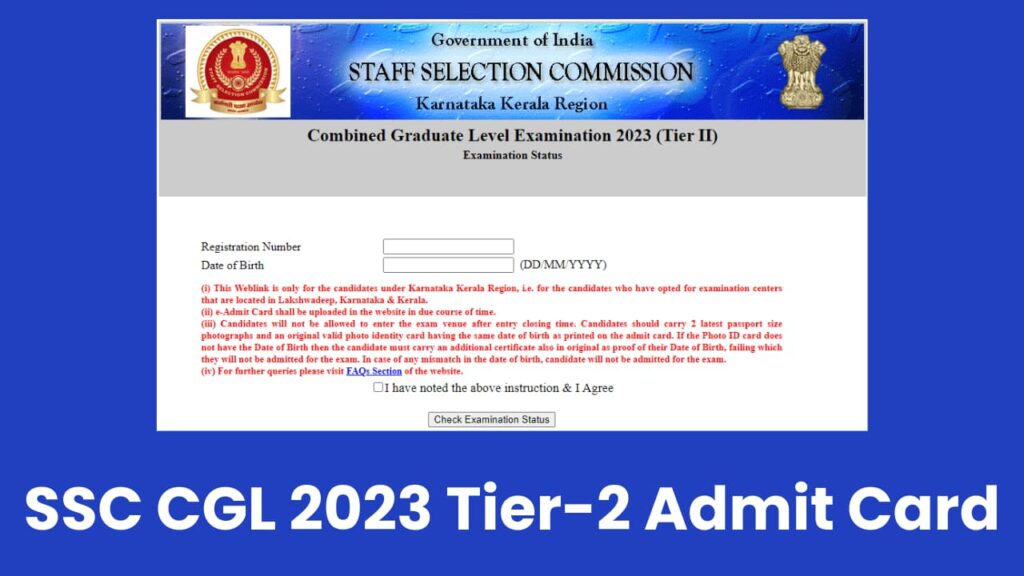 SSC CGL 2023 Tier-2 Admit Card And Application Status OUT, Download ...