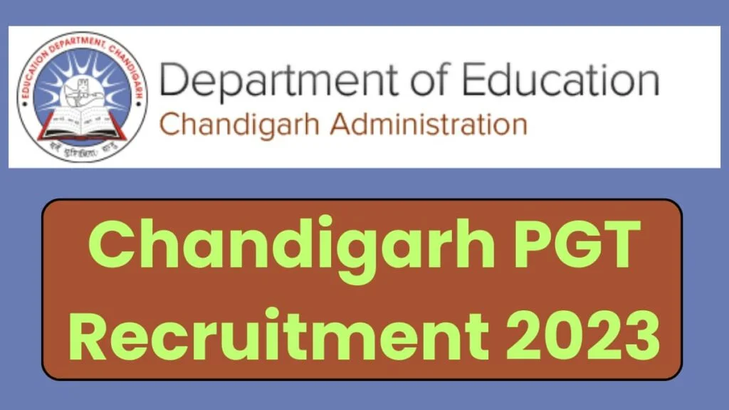 Chandigarh PGT Recruitment 2023