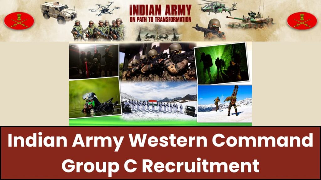 Indian Army Western Command Group C Recruitment