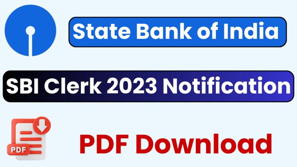 SBI Clerk 2023 Notification