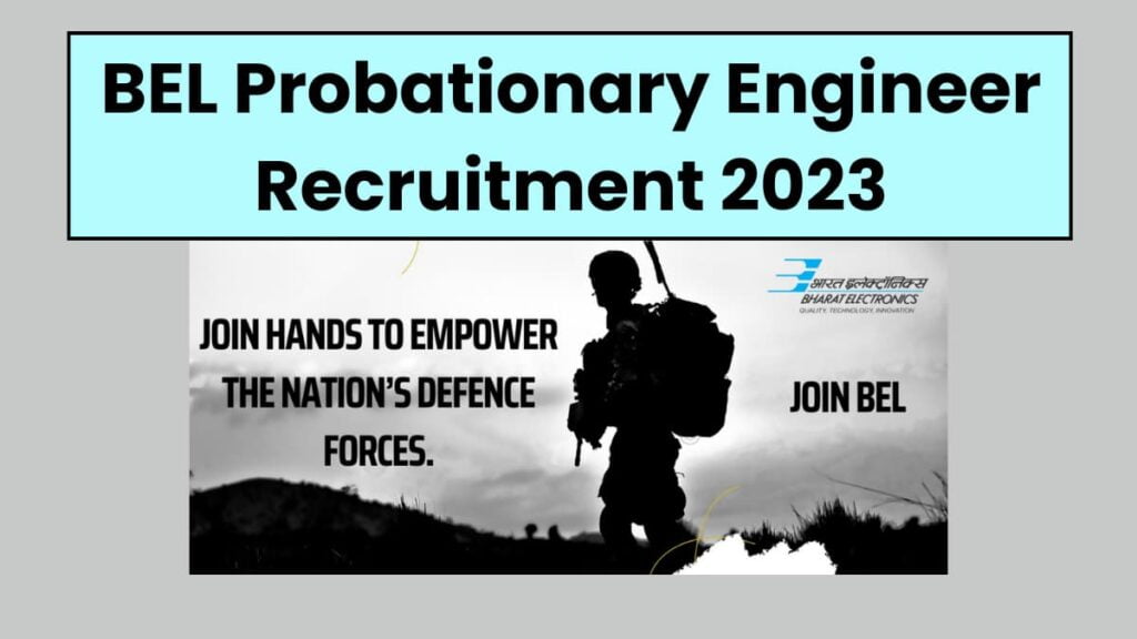 BEL Probationary Engineer Recruitment 2023