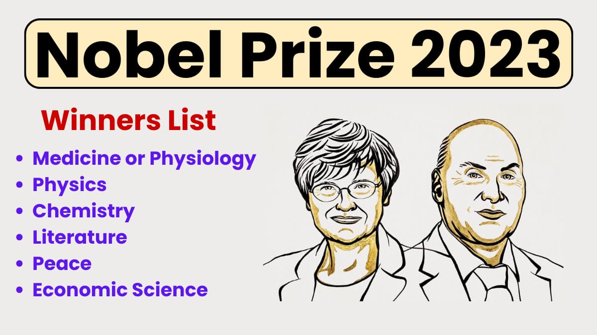 Nobel Prize 2023 Announced, List of All Nobel Laureates of 2023 ...