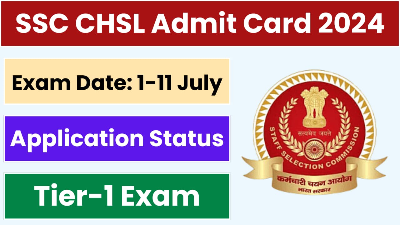 SSC CHSL Admit Card 2024 and Application Status Out, Region Wise Link