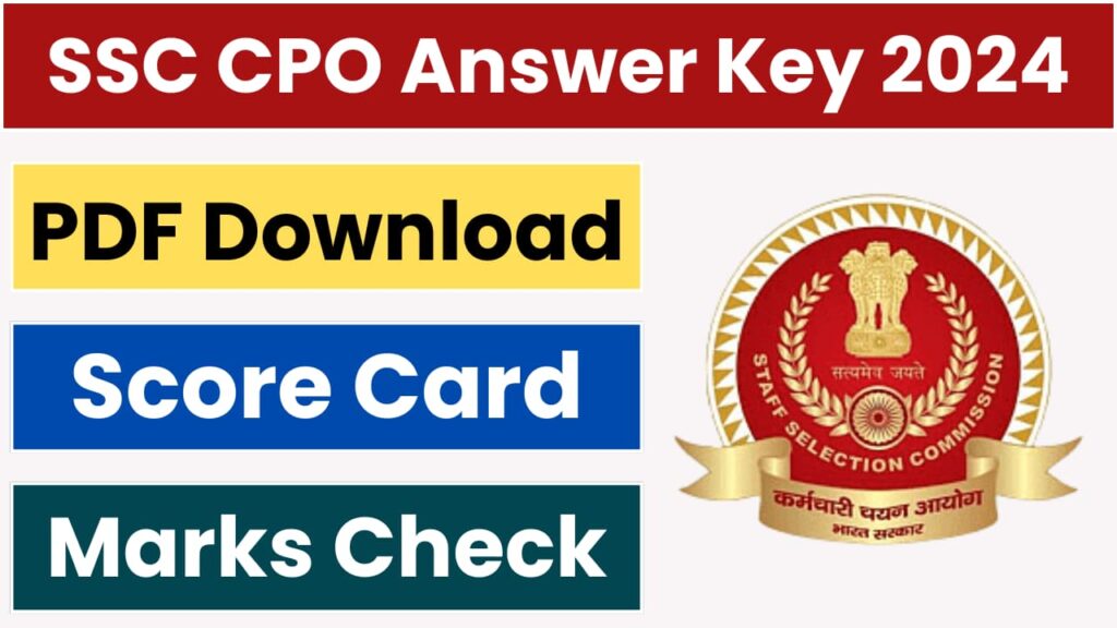 SSC CPO Answer Key 2024