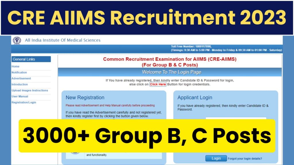 CRE AIIMS Recruitment 2023