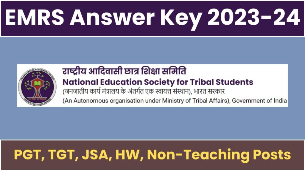 EMRS Answer Key 2023-24