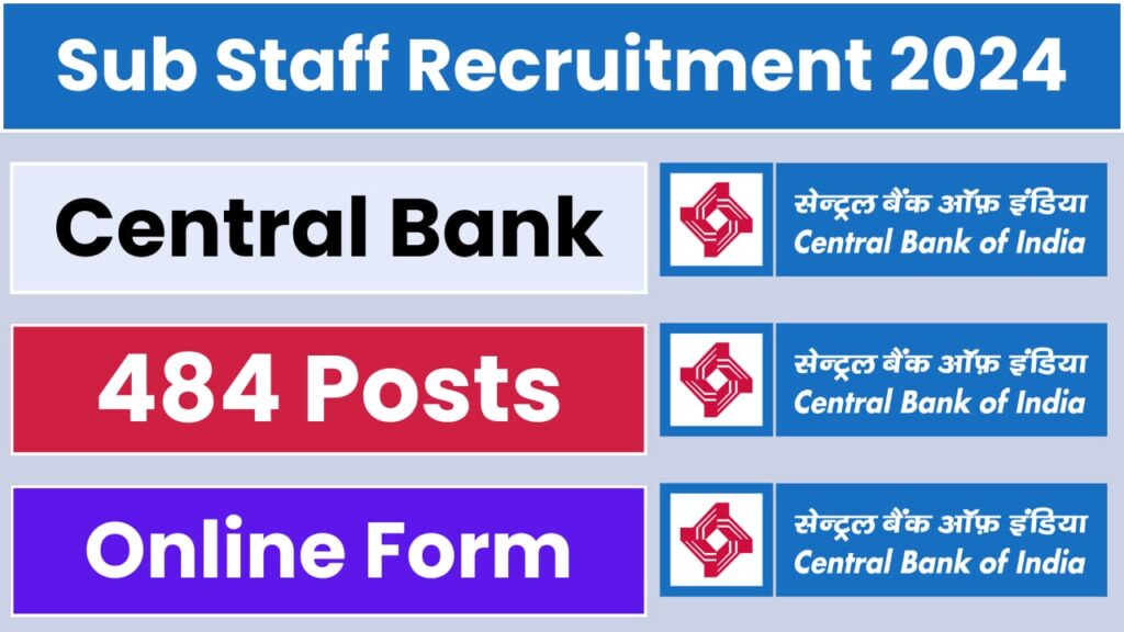 Central Bank of India Sub Staff Recruitment 2024