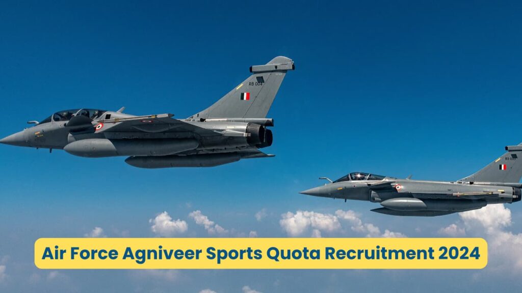 Air Force Agniveer Sports Quota Recruitment 2024