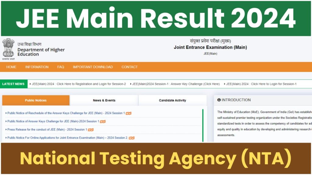 JEE Main Result 2024