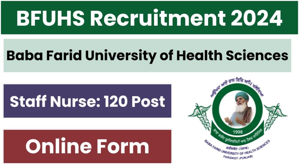 BFUHS Staff Nurse Recruitment 2024