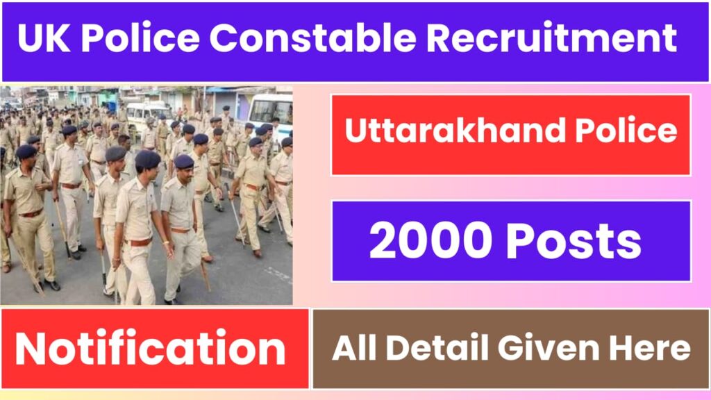 Uttarakhand Police Constable Recruitment