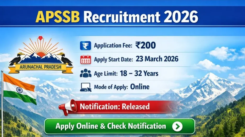 APSSB Recruitment 2026
