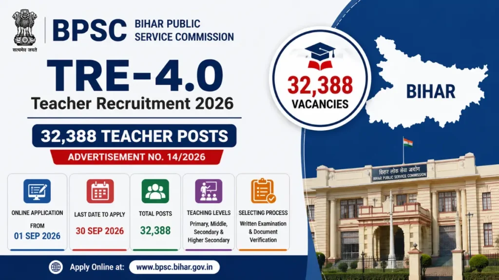 BPSC Bihar TRE-4 Recruitment 2026