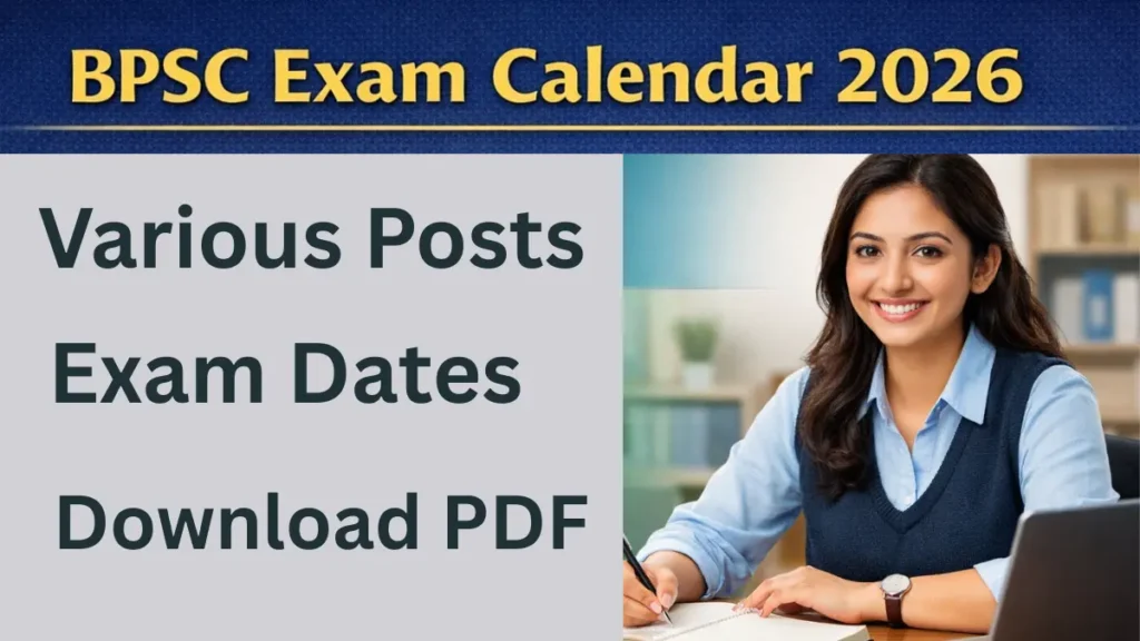 BPSC Exam Calendar 2026