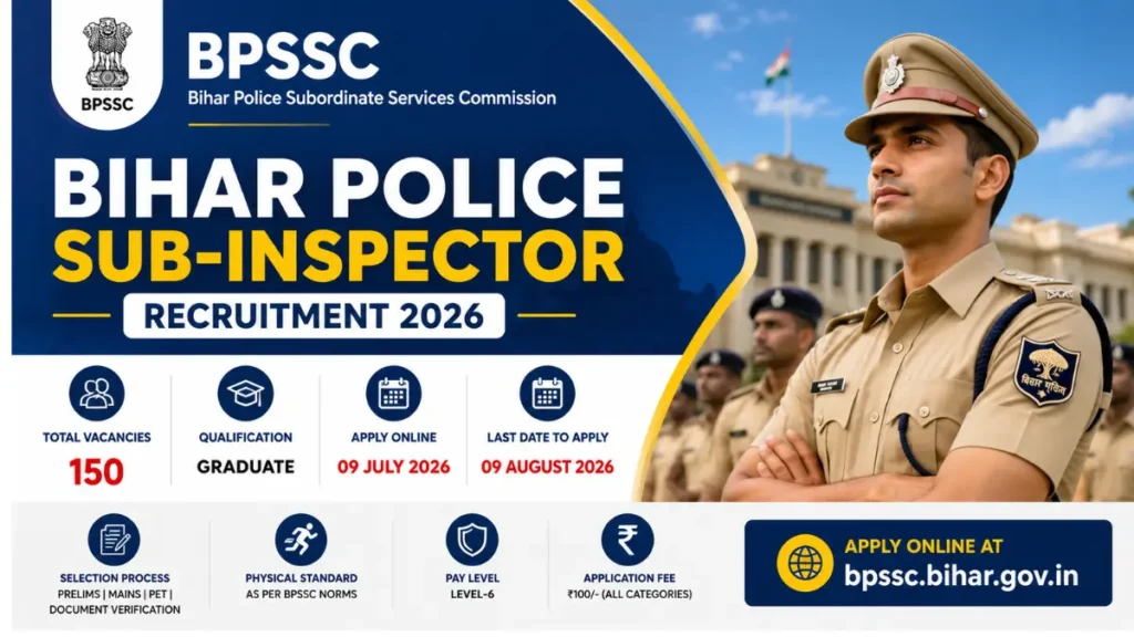 BPSSC Bihar Police Sub-Inspector Recruitment 2026