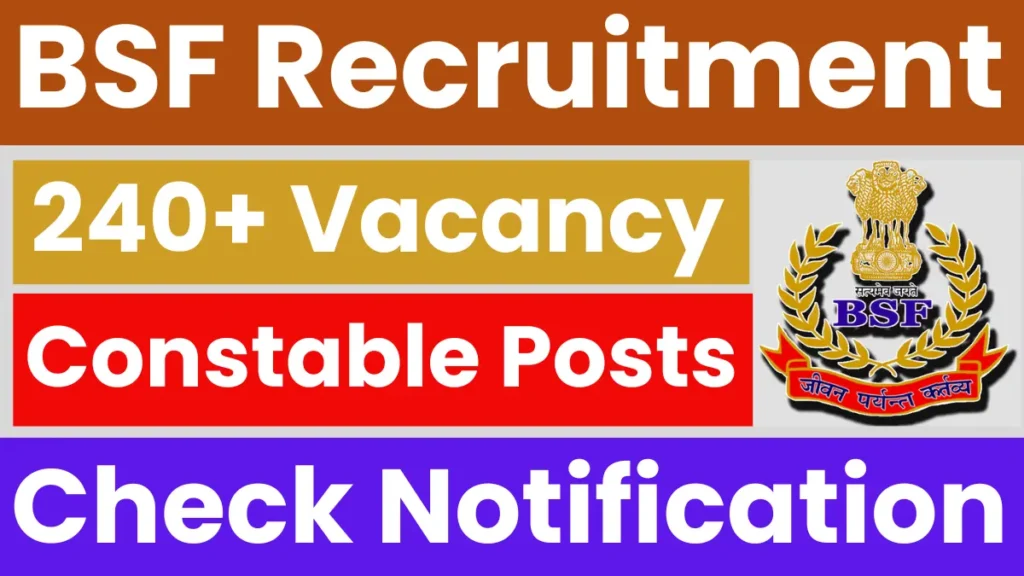 BSF Sports Quota Recruitment 2025