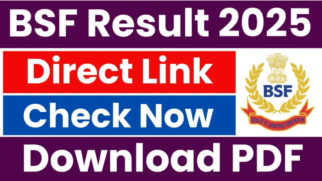 BSF Various Trade Result 2025