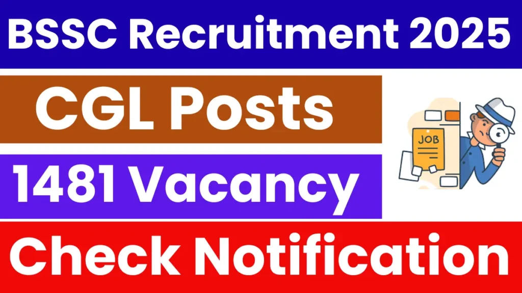 BSSC CGL Recruitment 2025