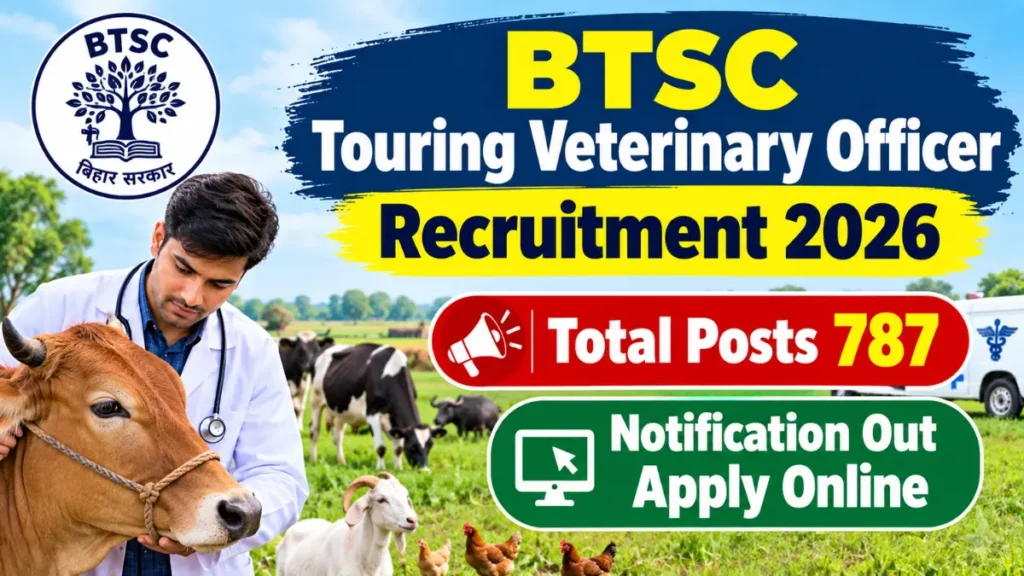 BTSC Touring Veterinary Officer Recruitment 2026