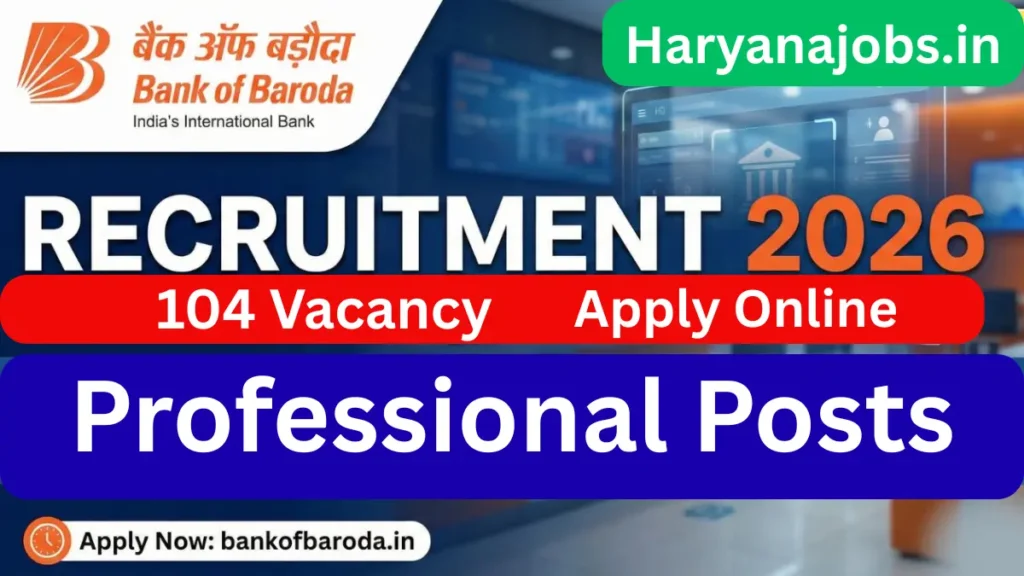 Bank of Baroda Professional Recruitment 2026