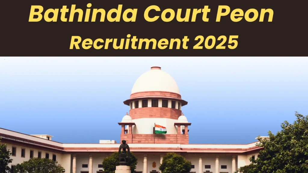 Bathinda Court Recruitment 2025