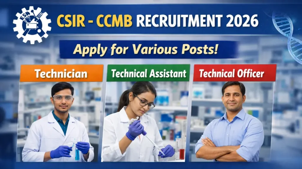 CSIR CCMB Recruitment 2026