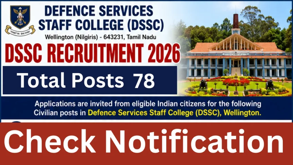 DSSC Recruitment 2026