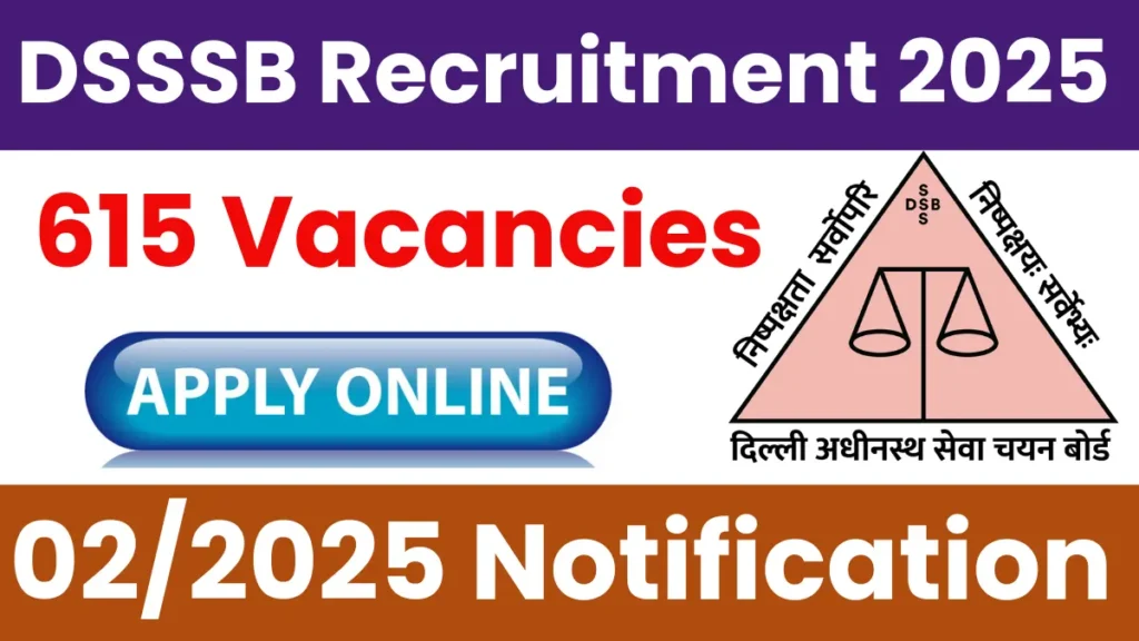 DSSSB Recruitment 2025