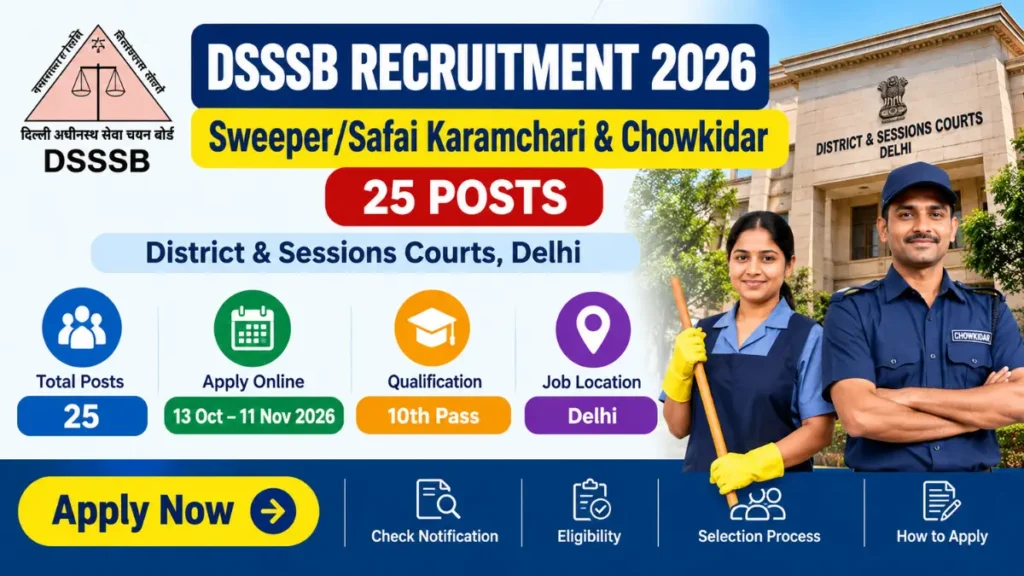 DSSSB Recruitment 2026