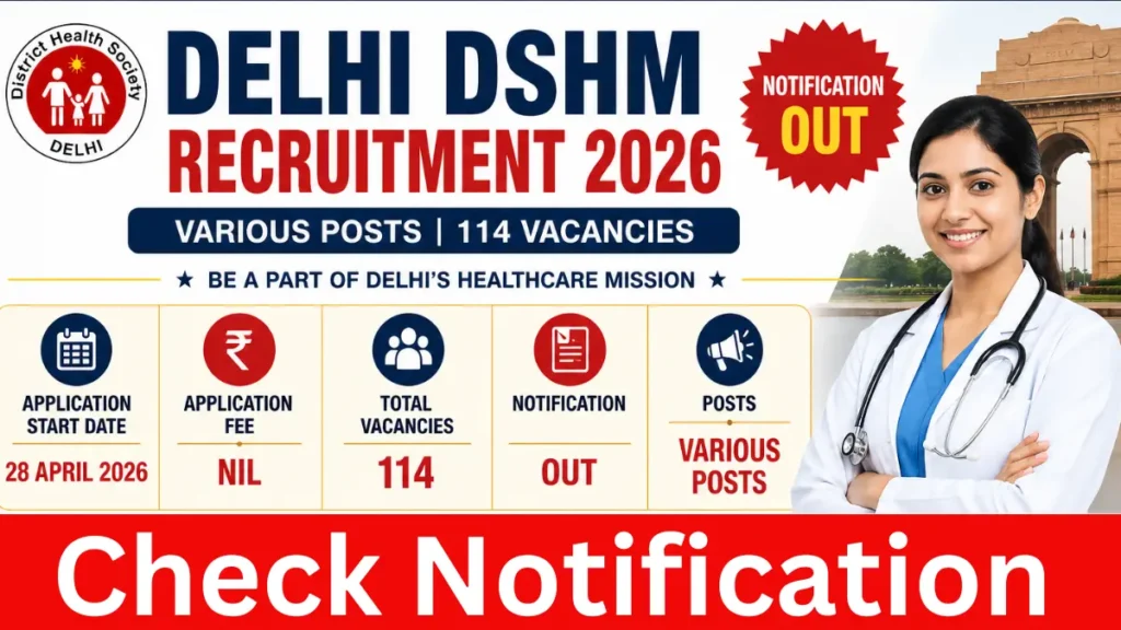 Delhi DSHM Recruitment 2026