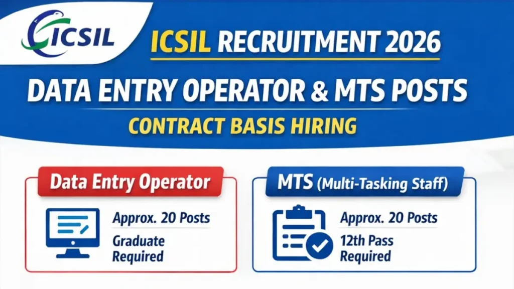 Delhi ICSIL Recruitment 2026