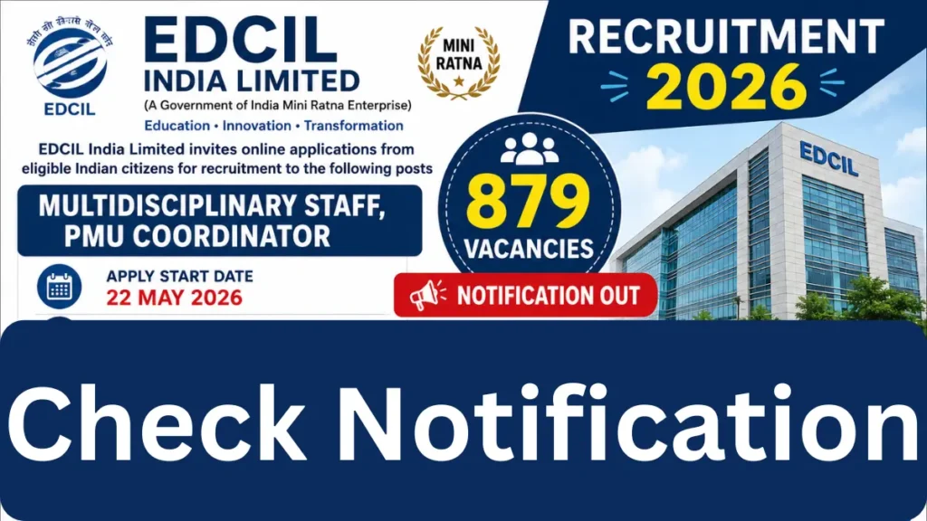 EDCIL India Limited Recruitment 2026