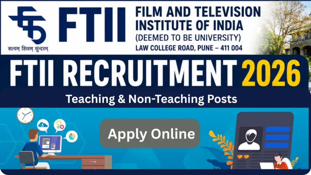 FTII Recruitment 2026