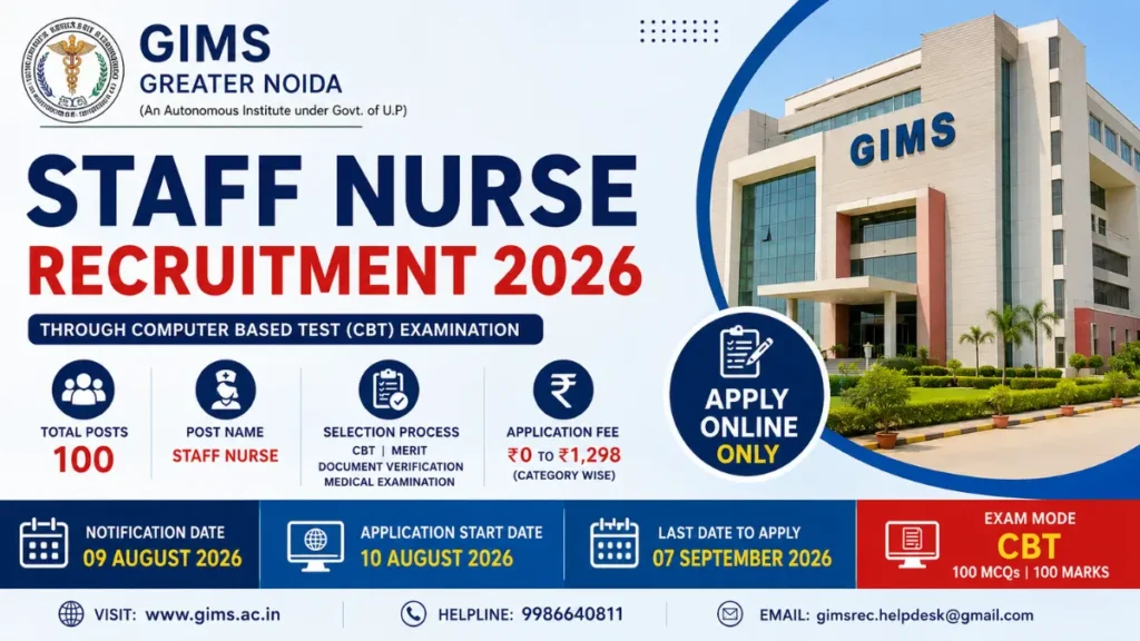 GIMS Staff Nurse Recruitment 2026