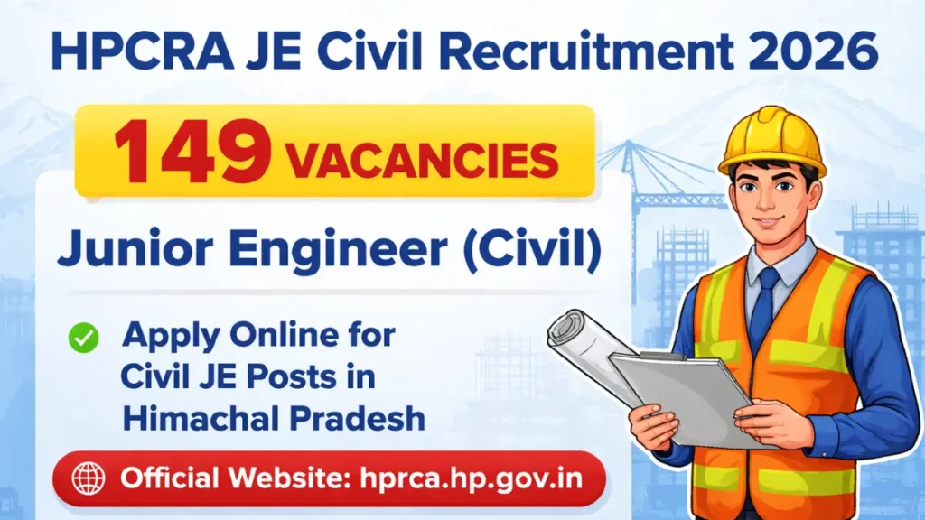 HPCRA JE Civil Recruitment 2026