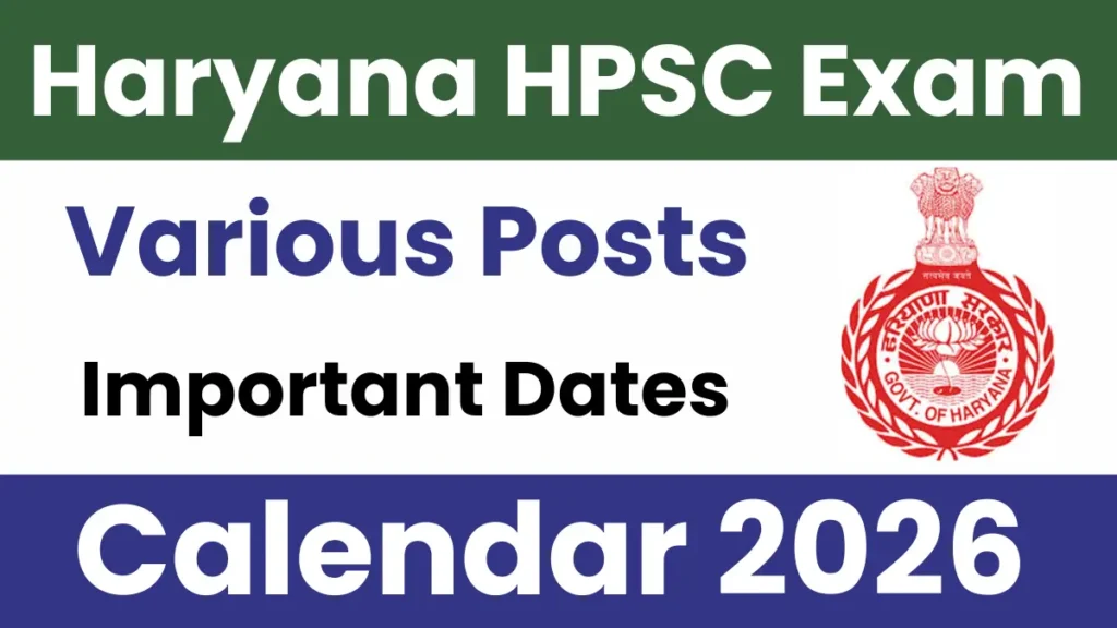 HPSC Exam Calendar 2026