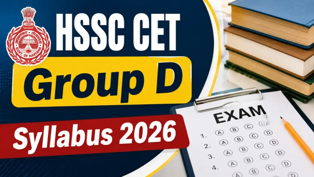 HSSC CET Group D Syllabus 2026