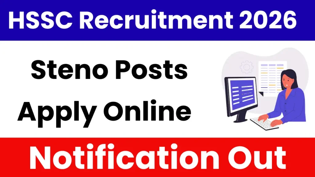 HSSC Steno Recruitment 2026