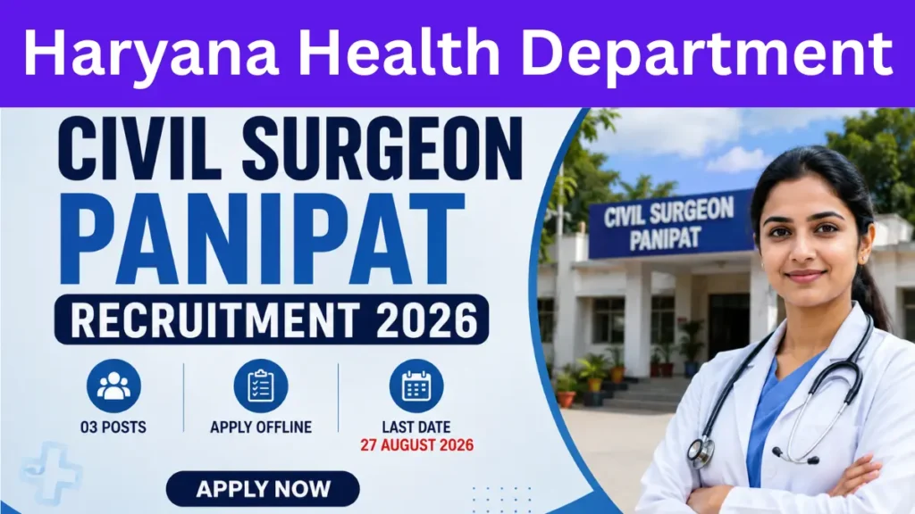 Haryana Health Department Recruitment 2026