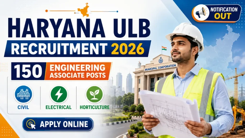 Haryana ULB Recruitment 2026: Notification Out for 150 Posts 2 Haryana ULB Recruitment 2026