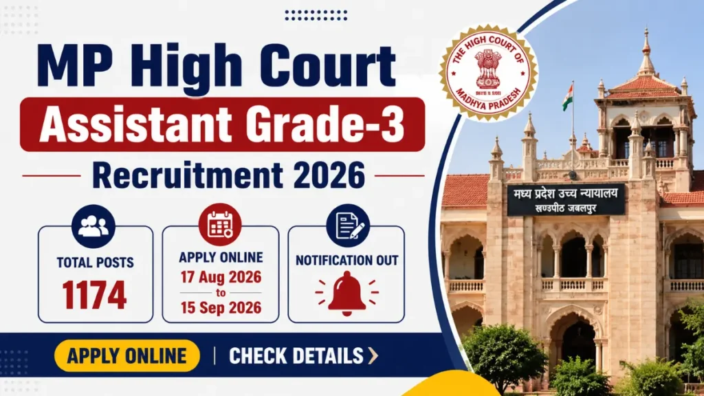 How to Apply for MP High Court Assistant Grade-3 Recruitment 2026