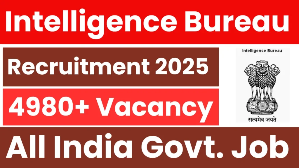 IB Security Assistant Recruitment 2025