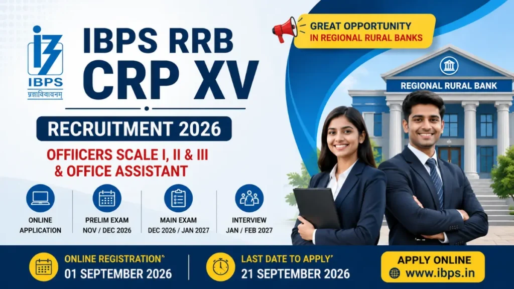 IBPS RRB CRP XV Recruitment 2026